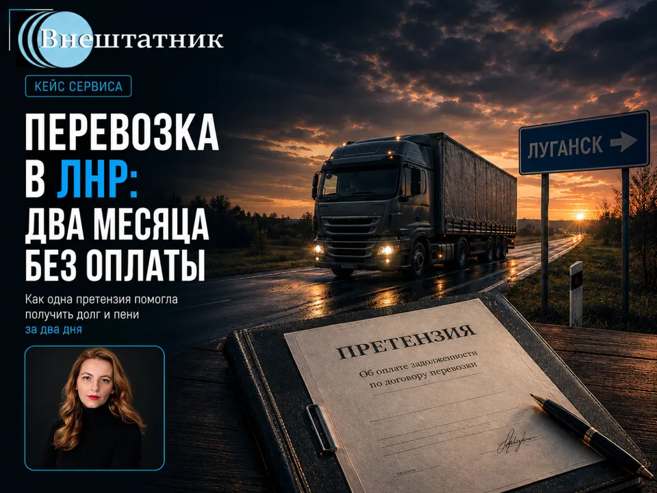 Кейс Сервиса - Взыскание задолженности по договору перевозки